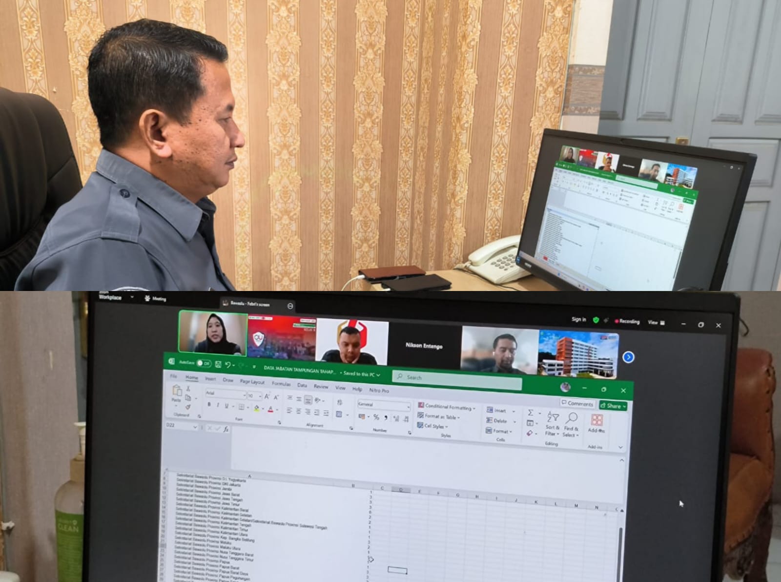 Kepala Sekretariat Bawaslu Gorontalo Hadiri Rapat Validasi Data Non ASN TMS CPNS 2024