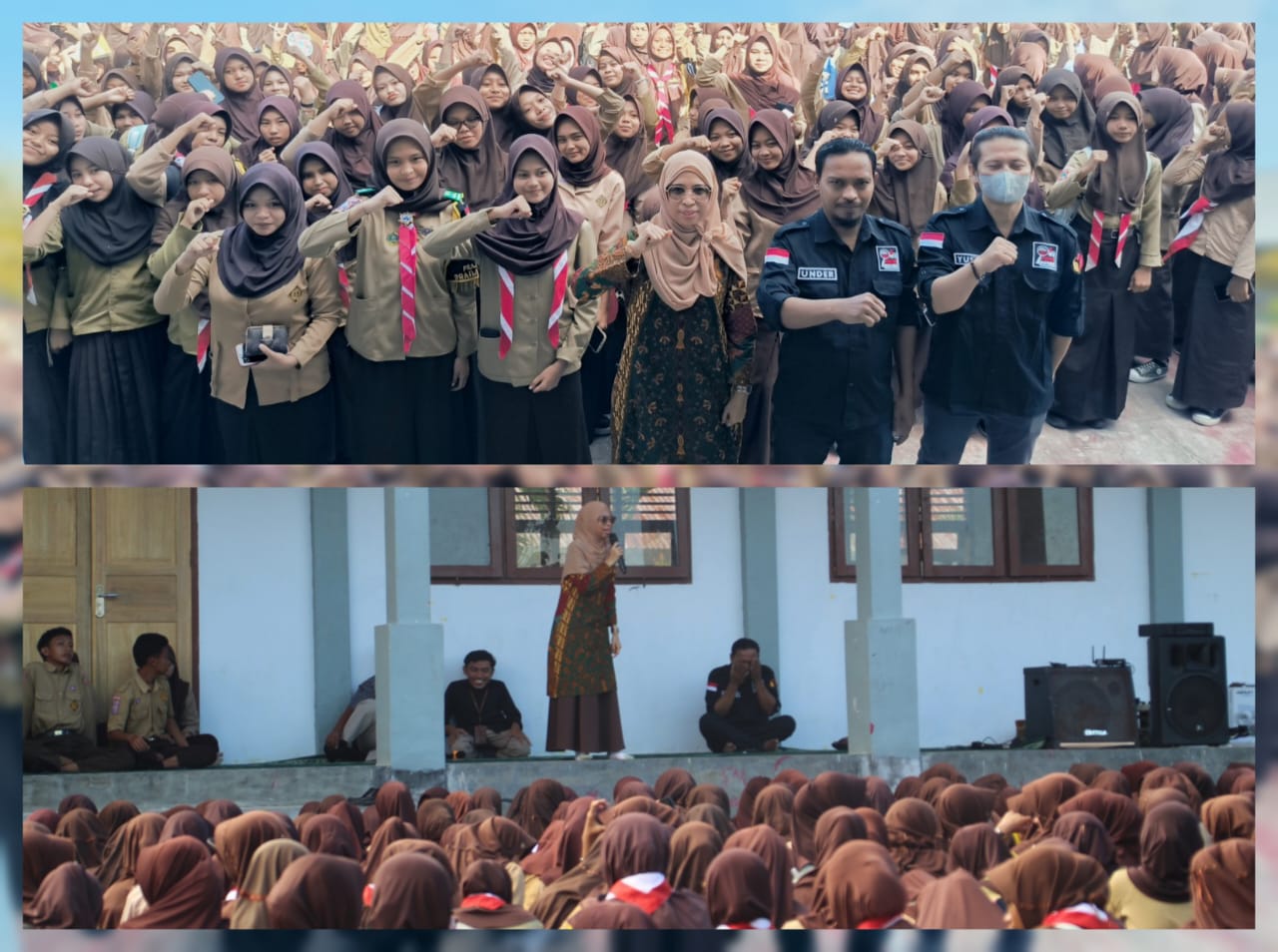 Lismawy Ibrahim, Edukasi Pelajar SMAÂ  Negeri 1 Tibawa Terkait Pengawasan Pemilu