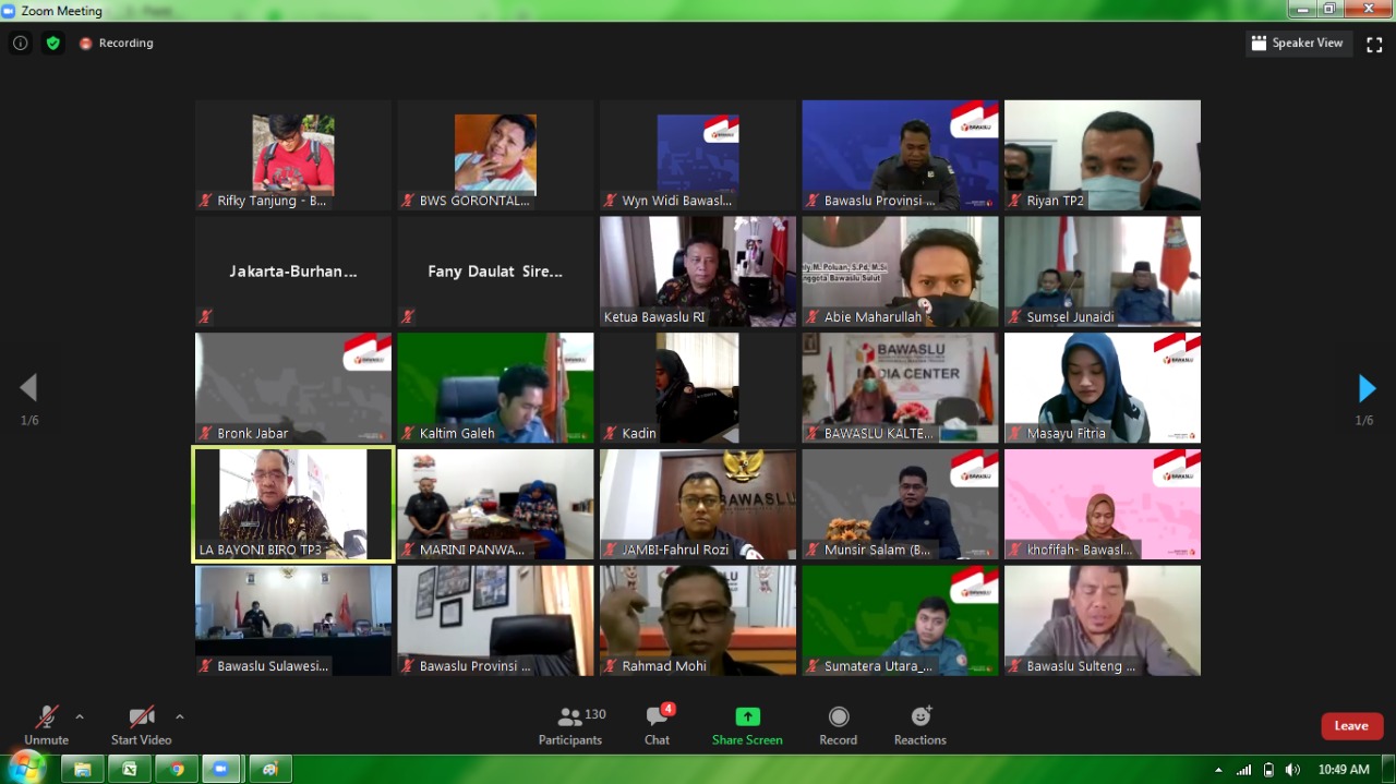 Afifuddin: Pastikan Pengawasan Tahapan dan Penerapan Protokol Kesehatan