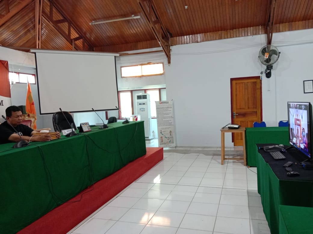 Rauf Ali ikuti rapat pengaktifan panwas Ad Hoc bersama Bawaslu RI.