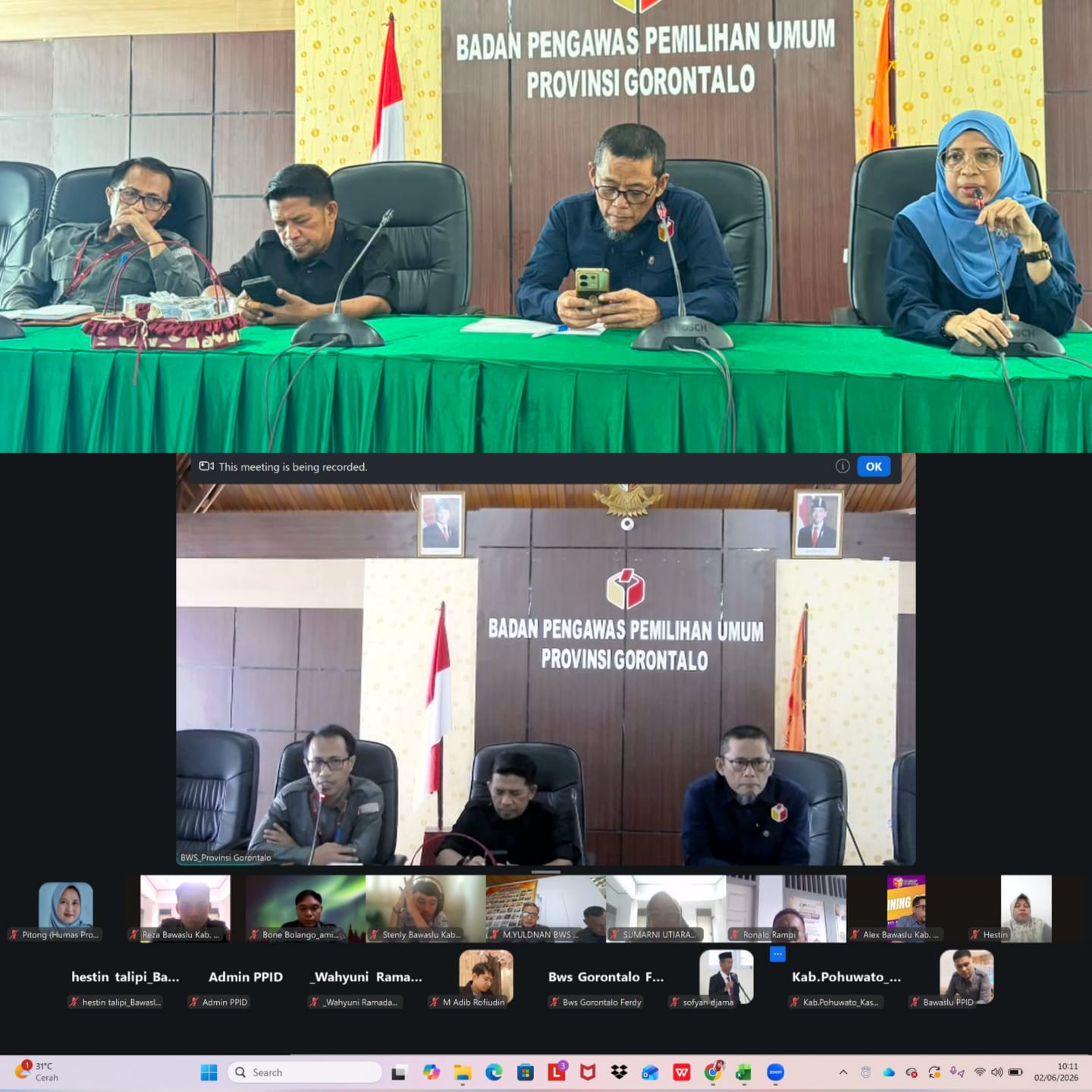 Rapat Evaluasi Pengisian SAQ