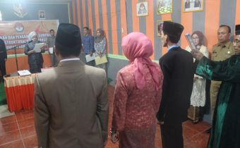 Bawaslu Gorontalo Lantik Tiga Pejabat Struktural