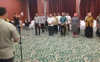 Jelang Pelantikan Panwaslu Kabupaten/Kota, Bawaslu Gorontalo Lakukan Gladi Pelantikan