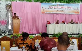 Pimpinan Bawaslu Provinsi Gorontalo Hadiri Rapat Kerja Nasional Evaluasi Penanganan Pelanggaran Administrasi Pemilu 2019