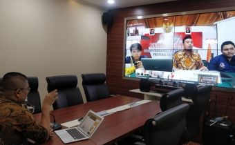 Melalui Video Conference, Bawaslu Provinsi Gorontalo Melaporkan Potensi Sengketa Pilkada