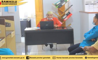 Dorong Akuntabilitas Kinerja Bagian Pengawasan Bawaslu Provinsi Gorontalo, Kabag Pengawasan: Ferdy Rus Modanggu Lakukan Rapat Pembahasan Evaluasi Program Kerja Pengawasan dan Humas