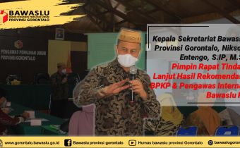 Bawaslu Provinsi Gorontalo Tindaklanjuti Hasil Rekomendasi BPKP Dan Pengawas Internal Bawaslu RI