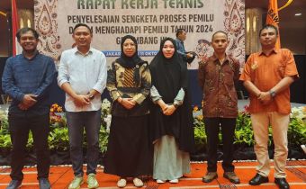 Bawaslu Provinsi Gorontalo Siap Hadapi Penyelesaian Sengketa Proses Pemilu, Lismawy Hadiri Rakernis Penyelesaian Sengketa Proses Pemilu Tahun 2024