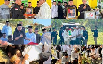 Jenazah Almarhum Amin Abdullah, Anggota Bawaslu Provinsi Gorontalo, Dimakamkan dengan Khidmat