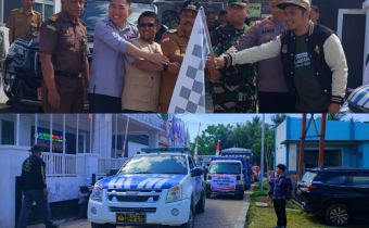 Moh. Fadjri Arsyad Awasi Pelepasan Logistik Pilkada ke Daerah Sulit Dijangkau di Boalemo