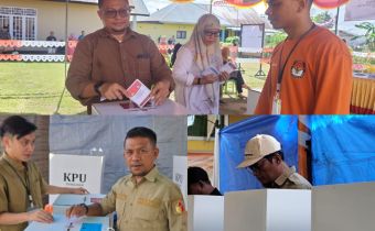 Ketua dan Anggota Bawaslu Provinsi Gorontalo Gunakan Hak Pilih di Pilkada 2024