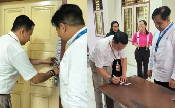 Nikson Entengo Segel Ruang Ujian SKB CPNS 2024 untuk Pastikan Sterilisasi