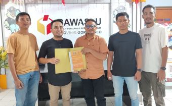 Bawaslu Provinsi Gorontalo Terima Pernyataan Sikap Terkait PSU Pilkada Gorontalo Utara
