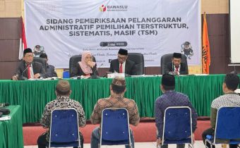 Bawaslu Provinsi Gorontalo Gelar Sidang Pemeriksaan Dugaan Pelanggaran TSM, Agenda Pemeriksaan Bukti dan Saksi