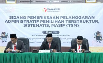 Bawaslu Provinsi Gorontalo Tolak Dugaan Pelanggaran TSM dalam PSU Bupati Gorontalo Utara 2024