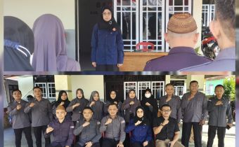 Lismawy Ibrahim Pimpin Apel Pembinaan di Bawaslu Kabupaten Gorontalo Utara