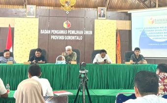 Bawaslu Provinsi Gorontalo Gelar Rapat Koordinasi Kelembagaan Penanganan Pelanggaran Bersama Kabupaten/Kota