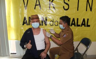 Jajaran Sekretariat Bawaslu Provinsi Gorontalo Lakukan Vaksinasi Tahap II