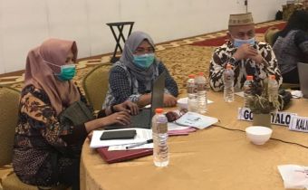 Sekretariat Bawaslu Provinsi Gorontalo Ikuti Rapat Konsolidasi Penyusunan Laporan Keuangan Bawaslu Tahun 2020