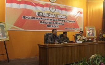 Bawaslu Gorontalo Laksanakan Bimtek Pengelolaan Keuangan terhadap Panwas Kecamatan
