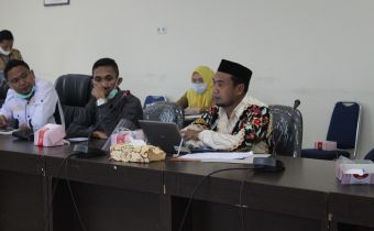 Rapat Kerja Bersama Komisi I DPRD Provinsi Gorontalo, J. Umar Paparkan beberapa hal.