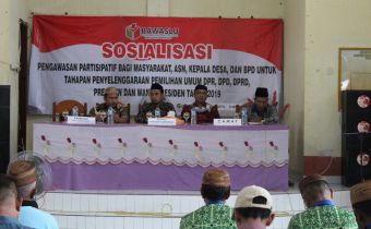 Bawaslu Gelar Sosialisasi Kepada Aparat Sipil Negara dan Kepala Desa