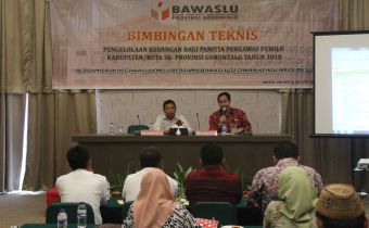 Bawaslu Provinsi Gorontalo menggelar Bimbingan Teknis Pengelolaan Keuangan