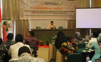 Bawaslu Provinsi Gorontalo menggelar Bimbingan Teknis Pengelolaan dan Kearsipan