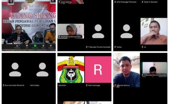 Rahmad Katon Mohi Pimpin Rapat Review Riset Evaluasi Pilkada.