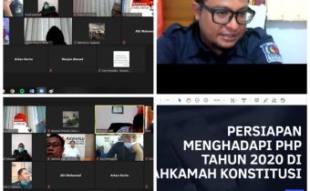 Rapat Pesiapan PHP MK, Idris Jelaskan langkah yang akan ditempuh.