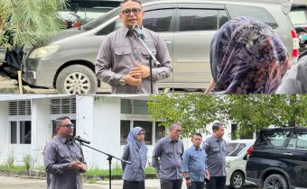 Ketua Bawaslu Provinsi Gorontalo Idris Usuli Pimpin Apel Perdana Februari, Tekankan Inovasi dan Harmonisasi