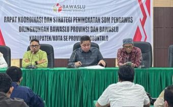 Bawaslu Provinsi Gorontalo Gelar Rapat Konsolidasi Kesiapan SDM untuk PSU 2024