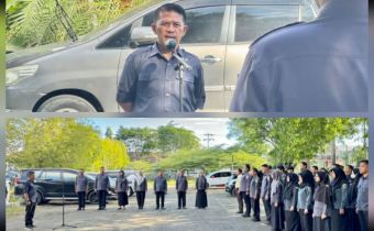 Pimpin Apel Rutin, Moh. Fadjri Arsyad Tegaskan Disiplin dan Sampaikan Keputusan MK