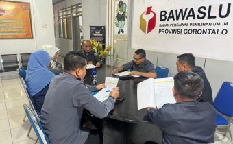 Bawaslu Provinsi Gorontalo Matangkan Persiapan Penguatan Kelembagaan Pengawas Pemilu Bersama Mitra Kerja