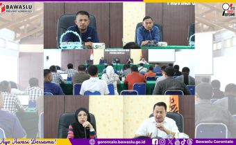 Final Check Up: Bawaslu Provinsi Gorontalo dan Bawaslu Kabupaten/Kota Kompak Matangkan Kesiapan Kegiatan Kelembagaan